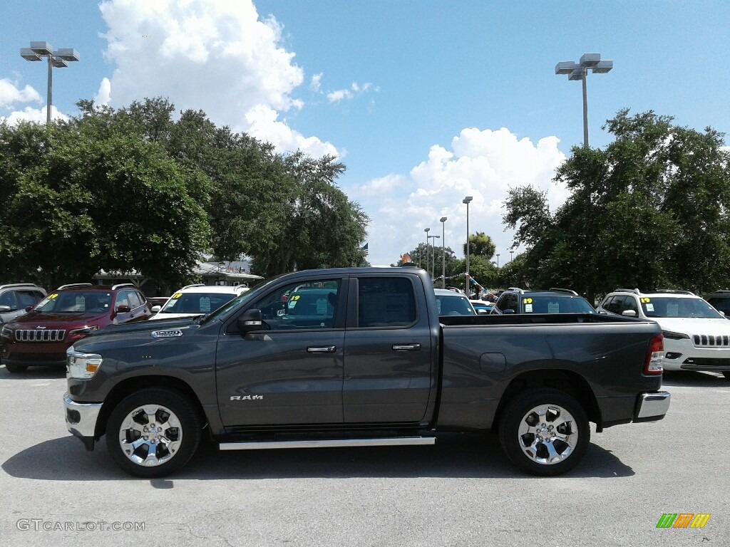 2019 1500 Big Horn Quad Cab - Granite Crystal Metallic / Mountain Brown/Light Frost Beige photo #2