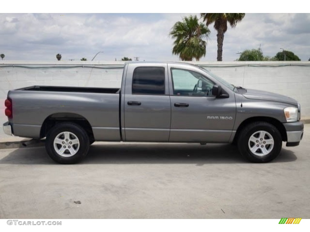 2007 Ram 1500 SLT Quad Cab - Mineral Gray Metallic / Medium Slate Gray photo #15