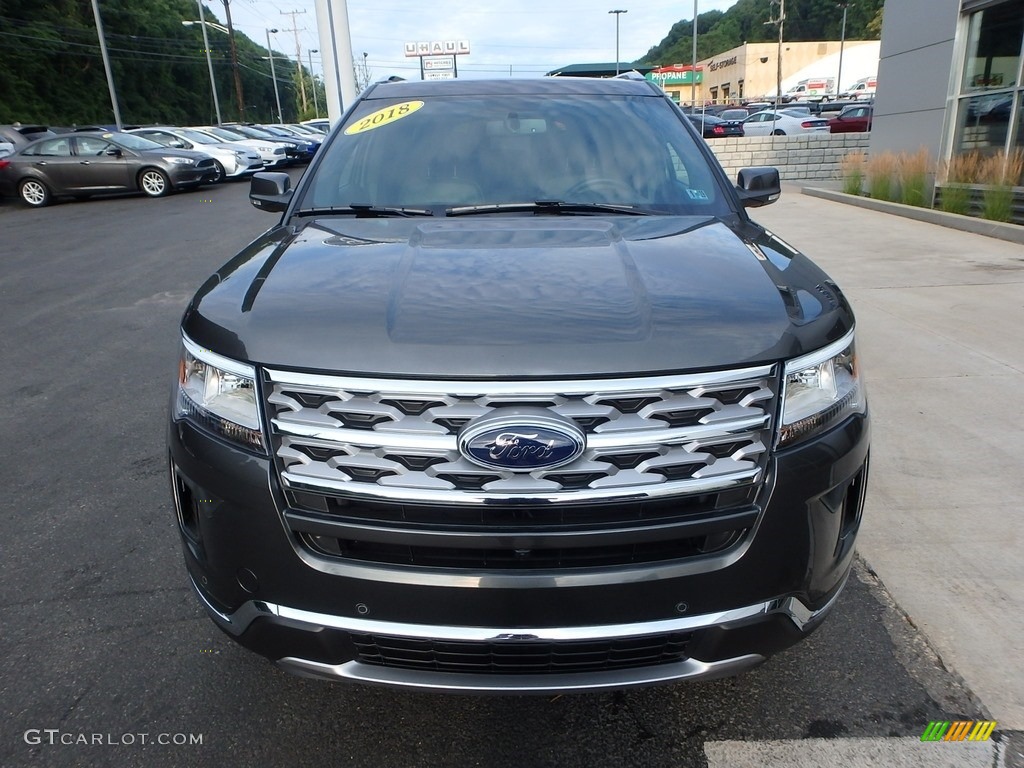 2018 Explorer Limited 4WD - Magnetic Metallic / Ebony Black photo #8