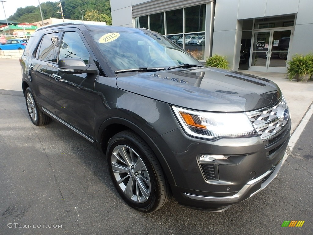 2018 Explorer Limited 4WD - Magnetic Metallic / Ebony Black photo #9