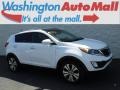 Clear White 2011 Kia Sportage EX AWD