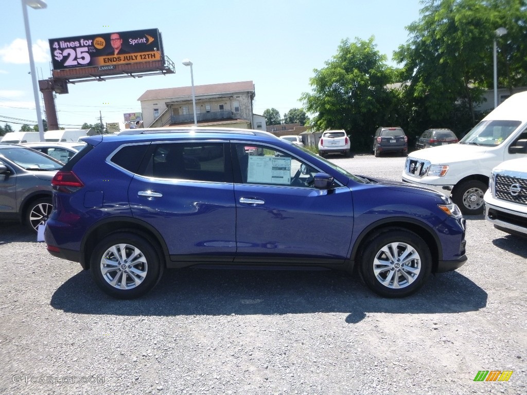 2018 Rogue S AWD - Caspian Blue / Charcoal photo #3