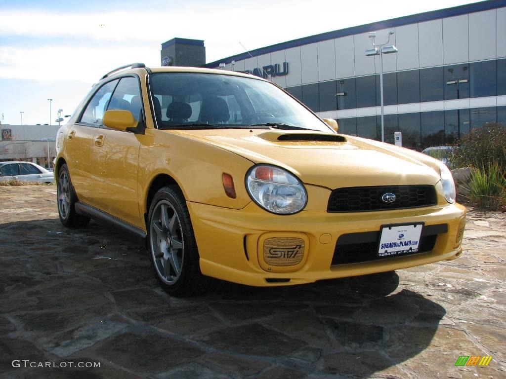 2003 Sonic Yellow Subaru Impreza WRX Wagon 1280181
