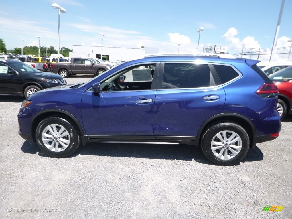 2018 Rogue S AWD - Caspian Blue / Charcoal photo #7