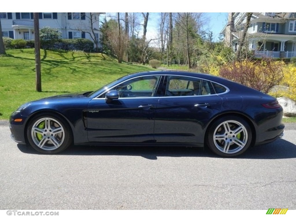 2018 Panamera 4 E-Hybrid - Night Blue Metallic / Black/Luxor Beige photo #4