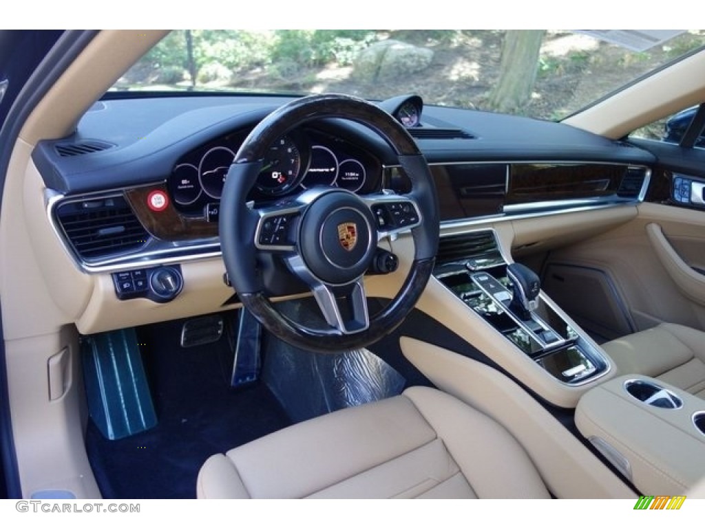 2018 Panamera 4 E-Hybrid - Night Blue Metallic / Black/Luxor Beige photo #12