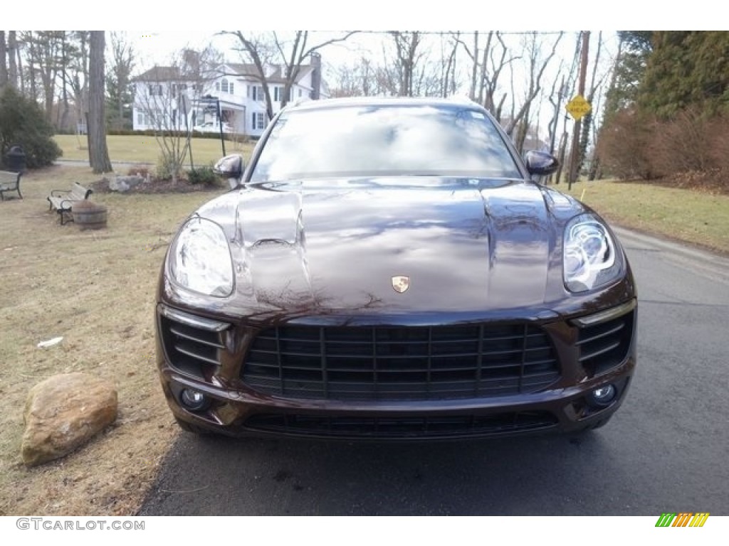 2018 Macan S - Mahogany Metallic / Black/Luxor Beige photo #2