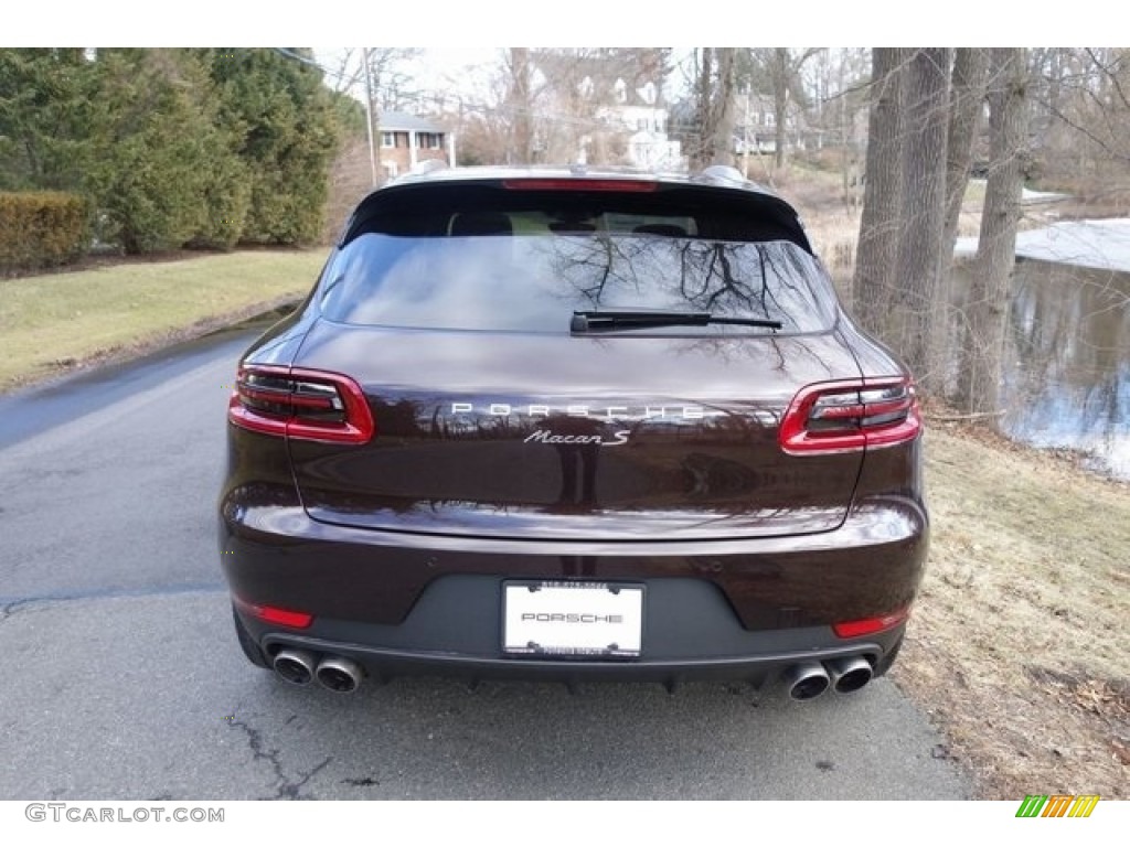 2018 Macan S - Mahogany Metallic / Black/Luxor Beige photo #6