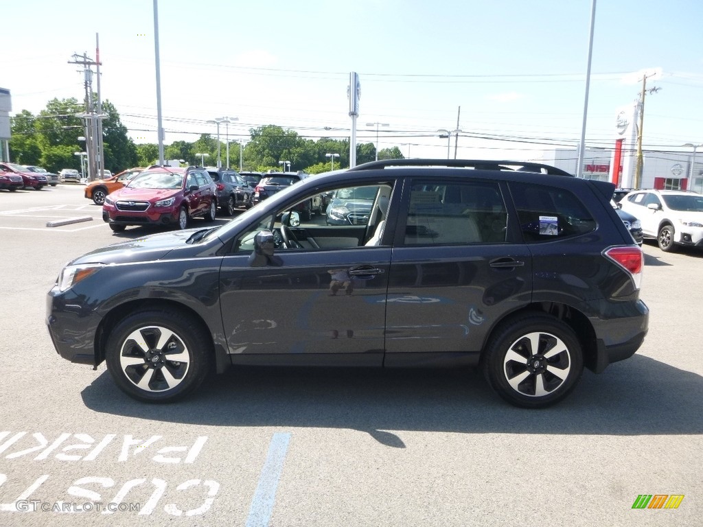 2018 Forester 2.5i Premium - Dark Gray Metallic / Platinum photo #7