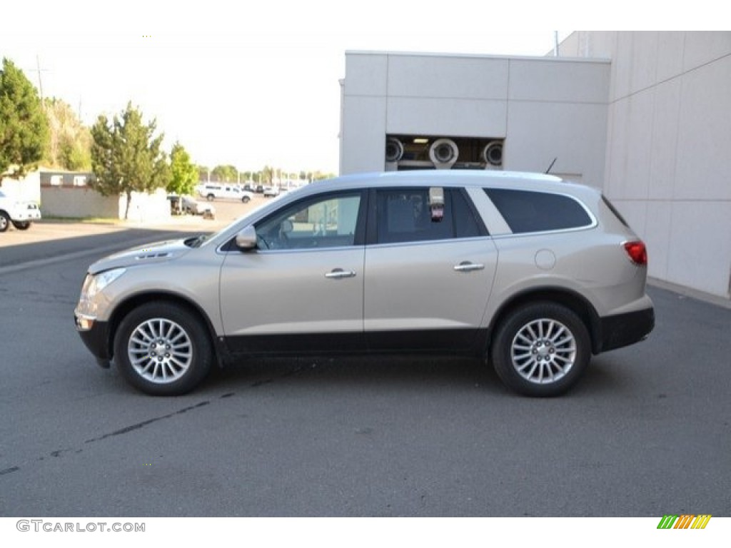 2008 Enclave CXL AWD - Gold Mist Metallic / Cashmere/Cocoa photo #3