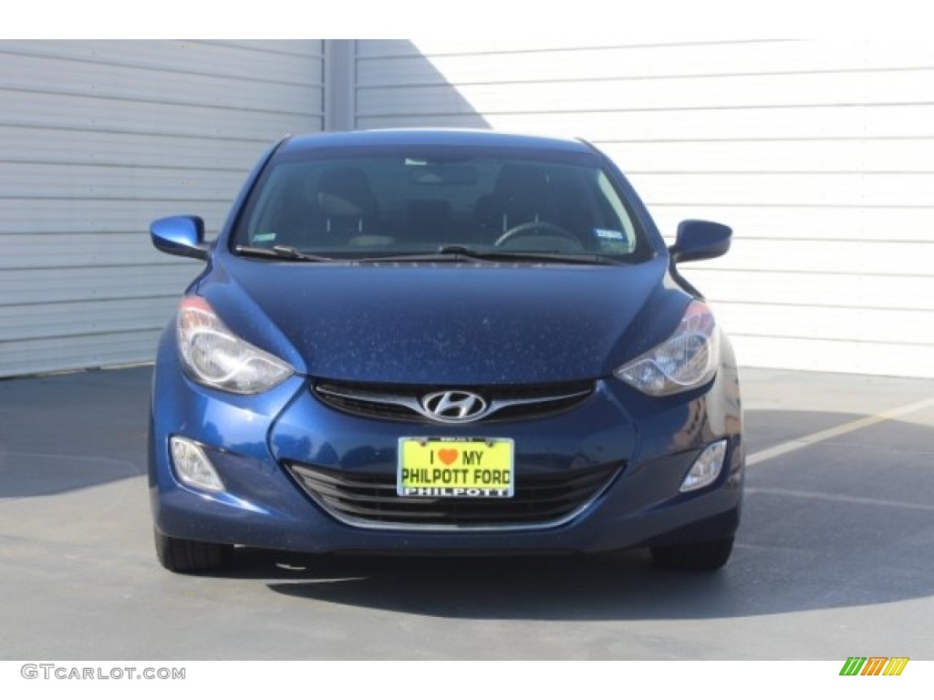 2013 Elantra GLS - Atlantic Blue / Gray photo #2