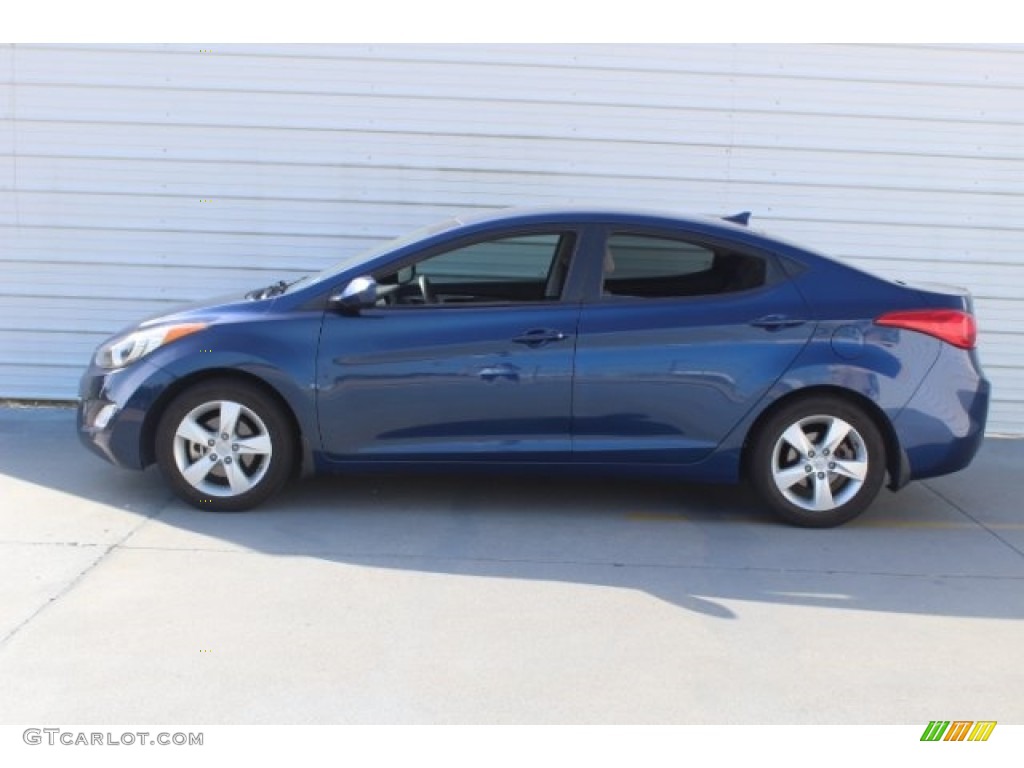 2013 Elantra GLS - Atlantic Blue / Gray photo #6