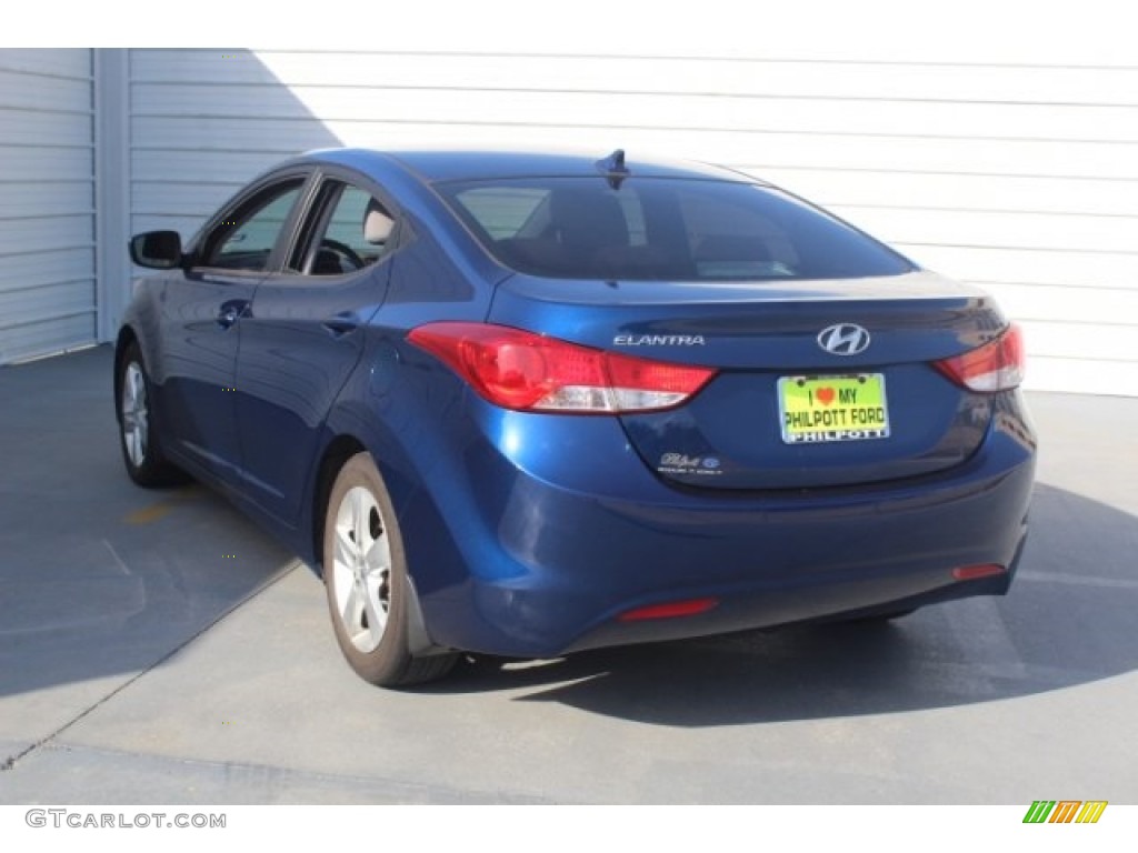 2013 Elantra GLS - Atlantic Blue / Gray photo #7