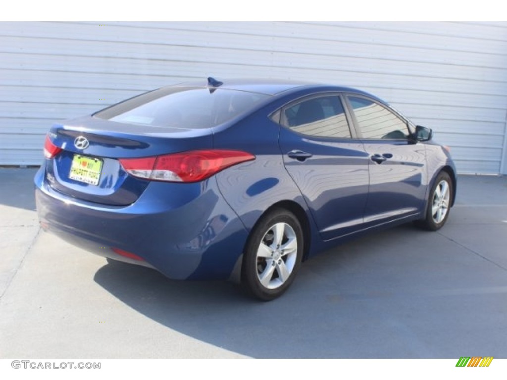 2013 Elantra GLS - Atlantic Blue / Gray photo #9