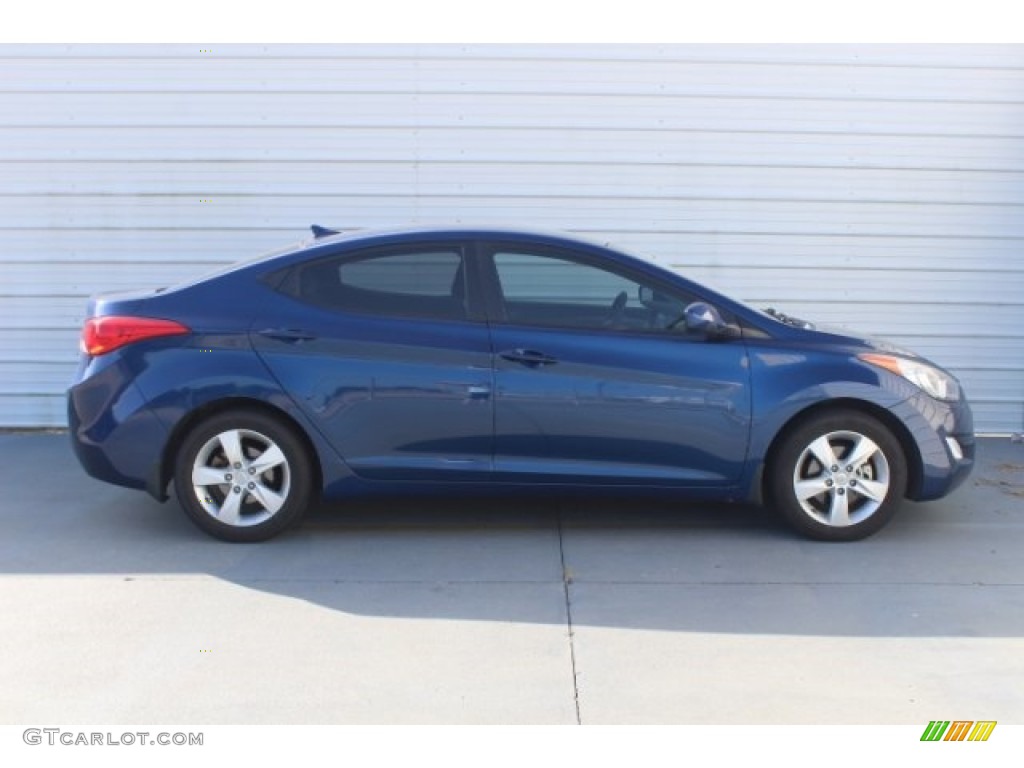 2013 Elantra GLS - Atlantic Blue / Gray photo #10