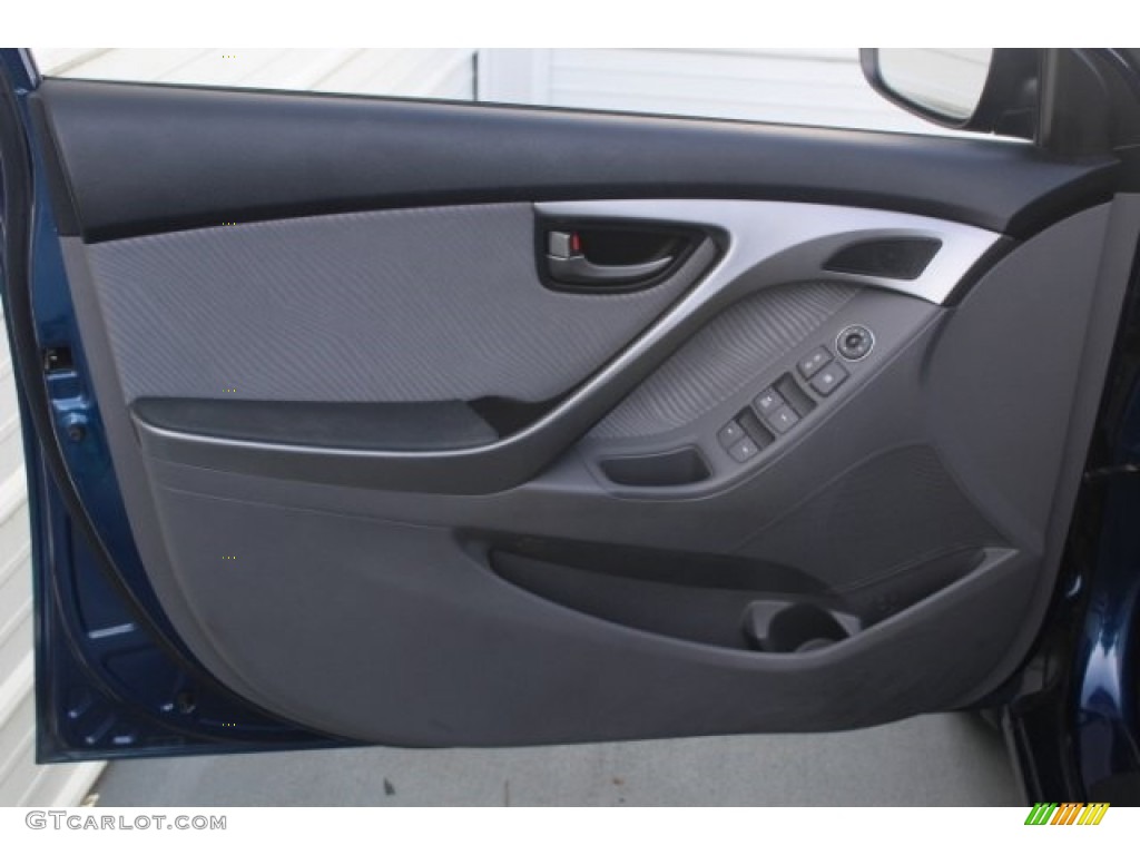 2013 Elantra GLS - Atlantic Blue / Gray photo #13