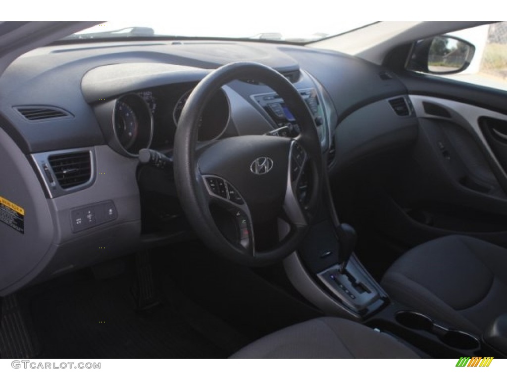 2013 Elantra GLS - Atlantic Blue / Gray photo #14