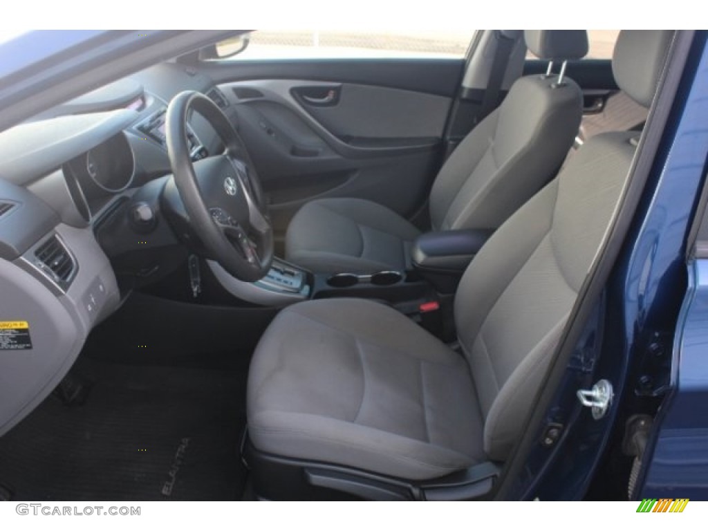 2013 Elantra GLS - Atlantic Blue / Gray photo #15