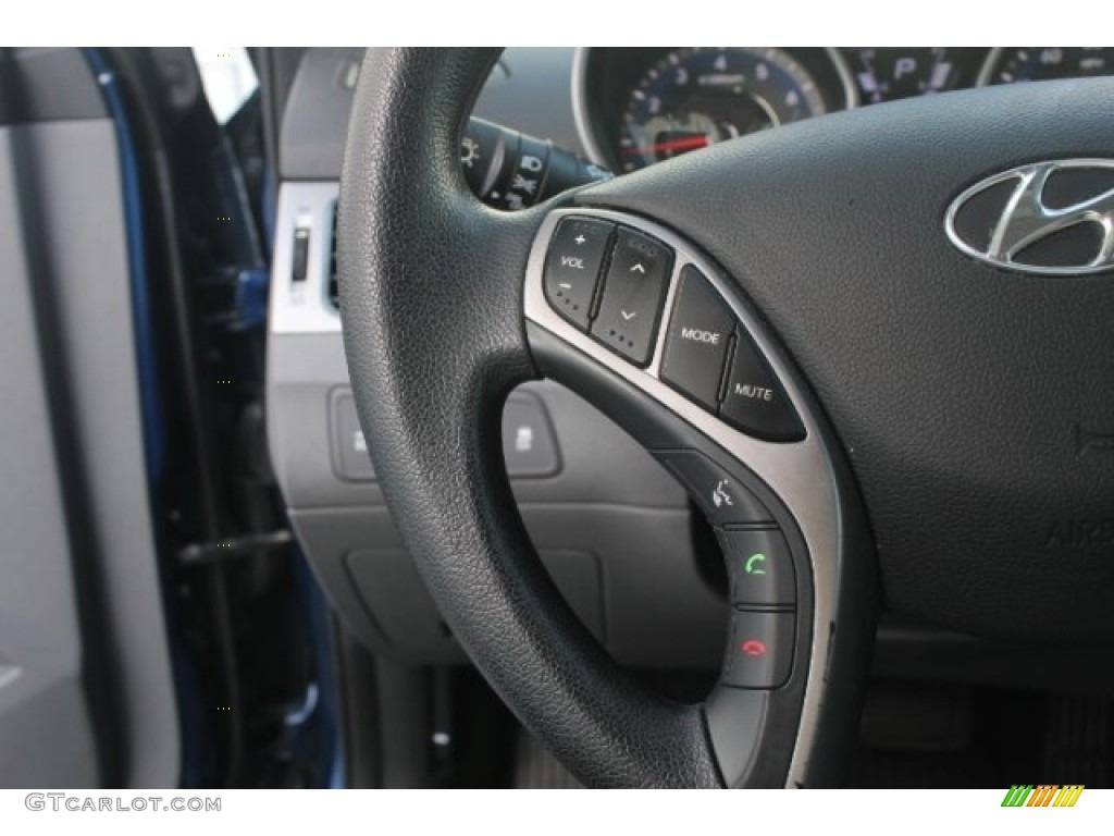 2013 Elantra GLS - Atlantic Blue / Gray photo #19