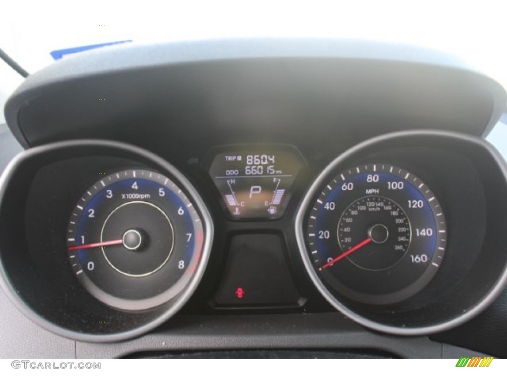 2013 Elantra GLS - Atlantic Blue / Gray photo #21