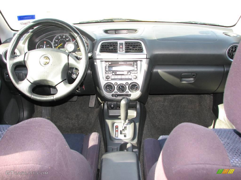 2003 Subaru Impreza WRX Wagon Black Dashboard Photo #1280589