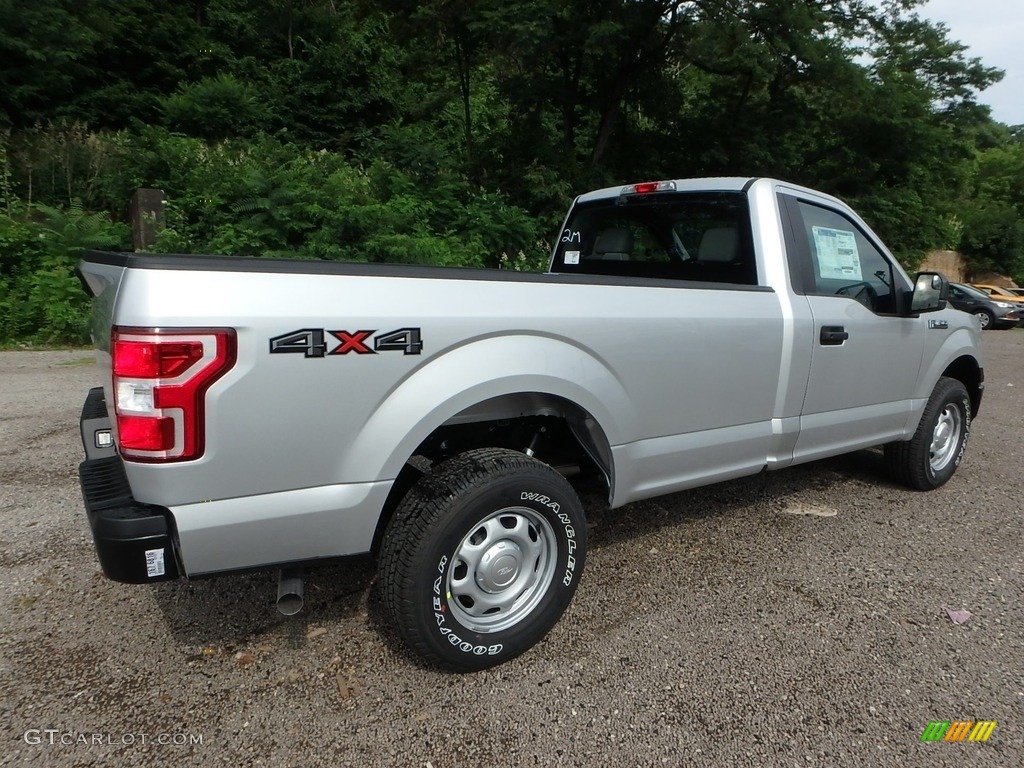 2018 F150 XL Regular Cab 4x4 - Ingot Silver / Earth Gray photo #5