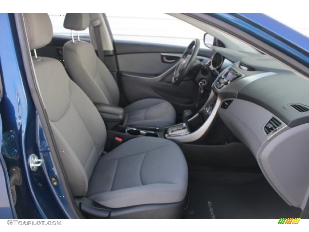 2013 Elantra GLS - Atlantic Blue / Gray photo #33