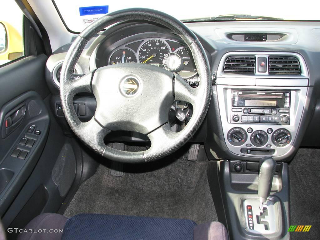 2003 Subaru Impreza WRX Wagon Black Dashboard Photo #1280594