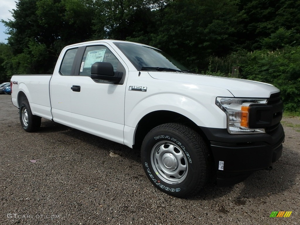 2018 F150 XL SuperCab 4x4 - Oxford White / Earth Gray photo #10