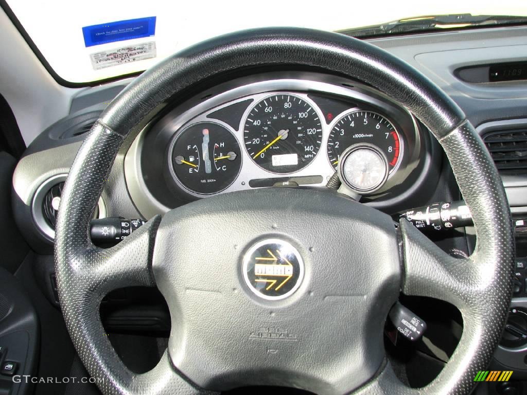 2003 Subaru Impreza WRX Wagon Black Steering Wheel Photo #1280599