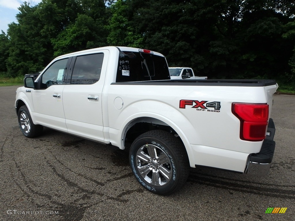 2018 F150 Lariat SuperCrew 4x4 - White Platinum / Black photo #5