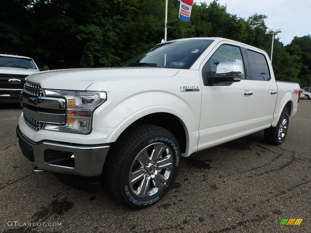 2018 F150 Lariat SuperCrew 4x4 - White Platinum / Black photo #7