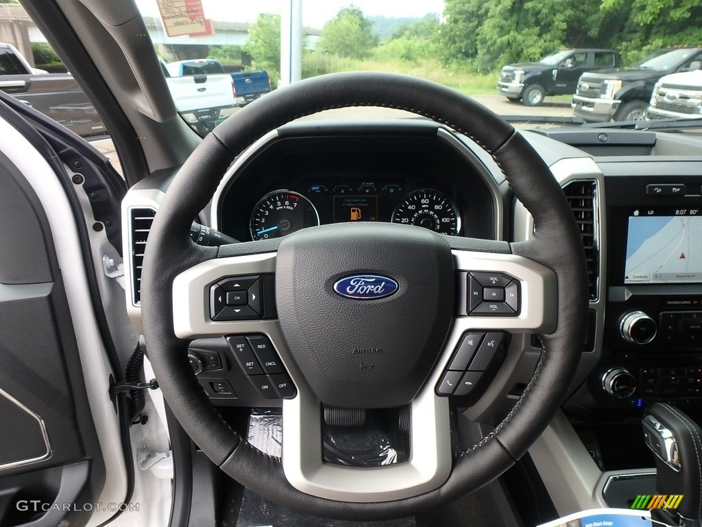 2018 F150 Lariat SuperCrew 4x4 - White Platinum / Black photo #16