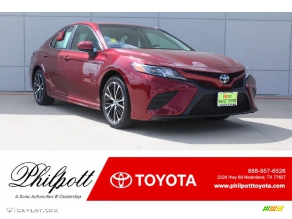 2018 Camry SE - Ruby Flare Pearl / Black photo #1
