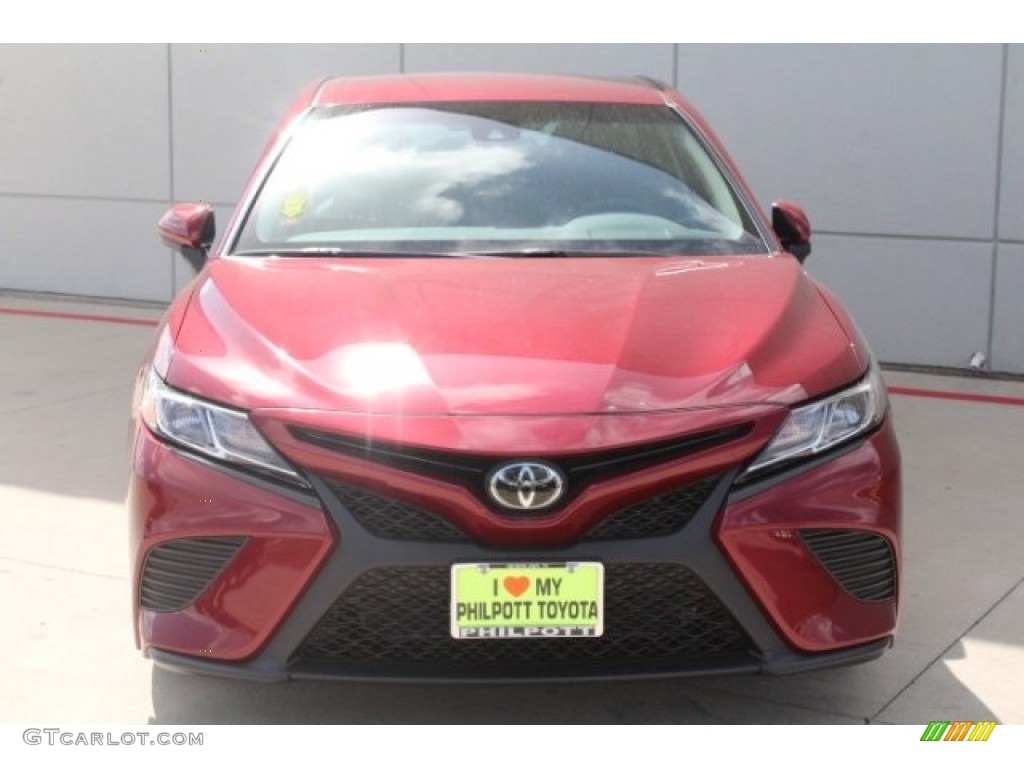 2018 Camry SE - Ruby Flare Pearl / Black photo #2