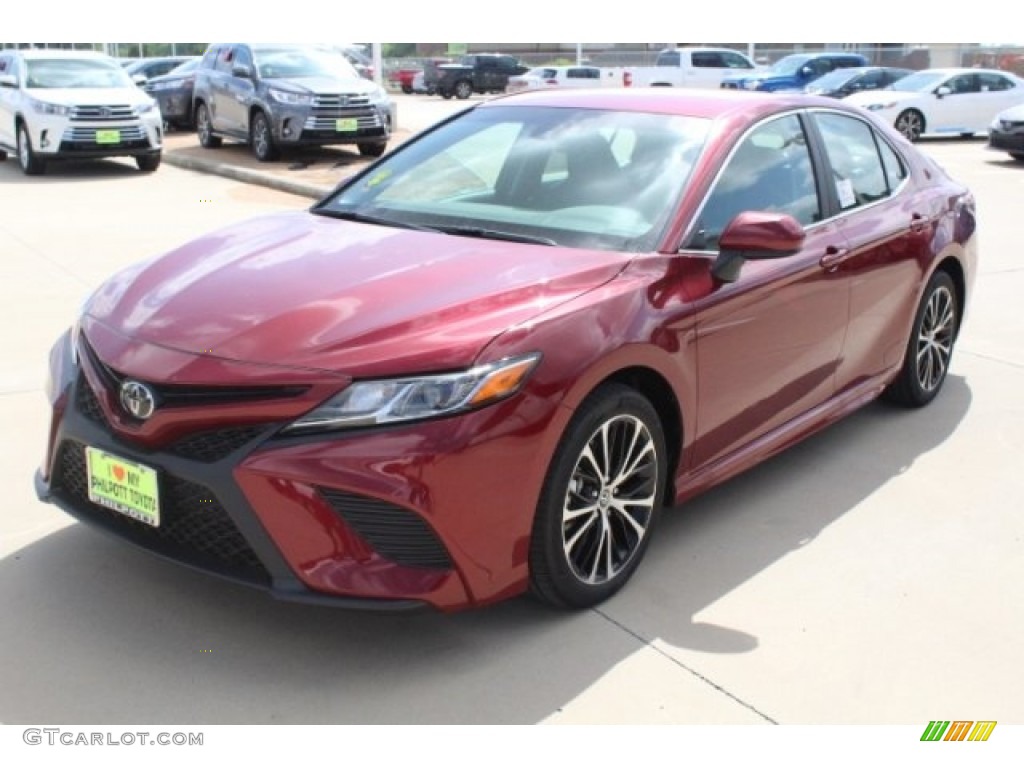 2018 Camry SE - Ruby Flare Pearl / Black photo #3