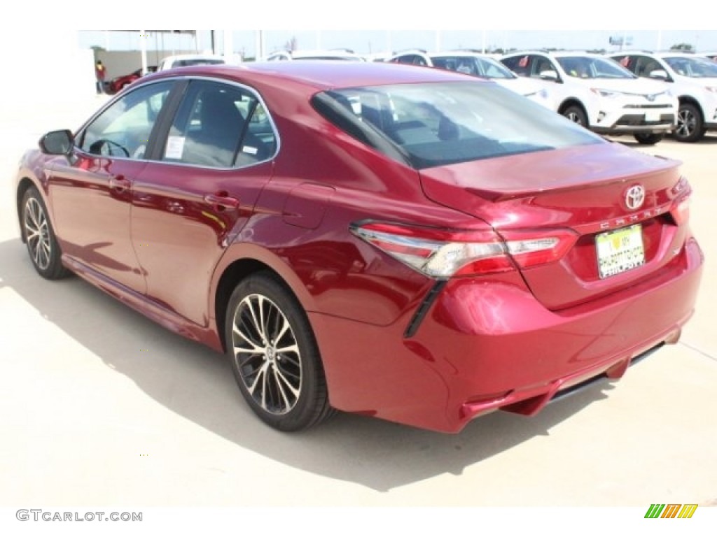 2018 Camry SE - Ruby Flare Pearl / Black photo #6