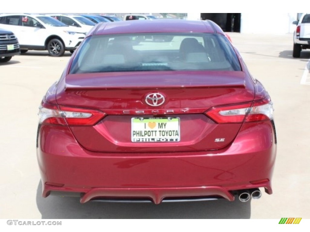 2018 Camry SE - Ruby Flare Pearl / Black photo #7