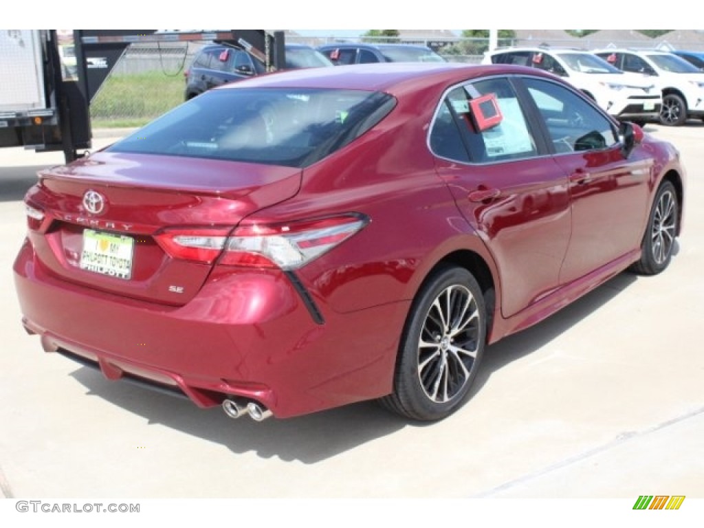 2018 Camry SE - Ruby Flare Pearl / Black photo #8