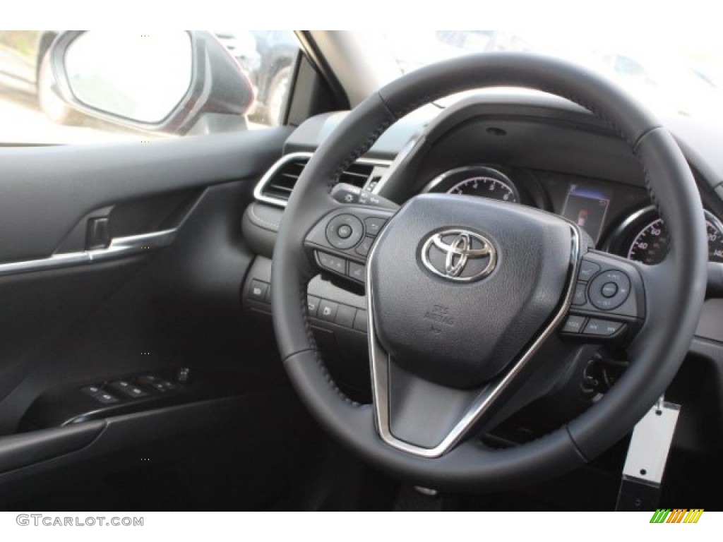 2018 Camry SE - Ruby Flare Pearl / Black photo #25