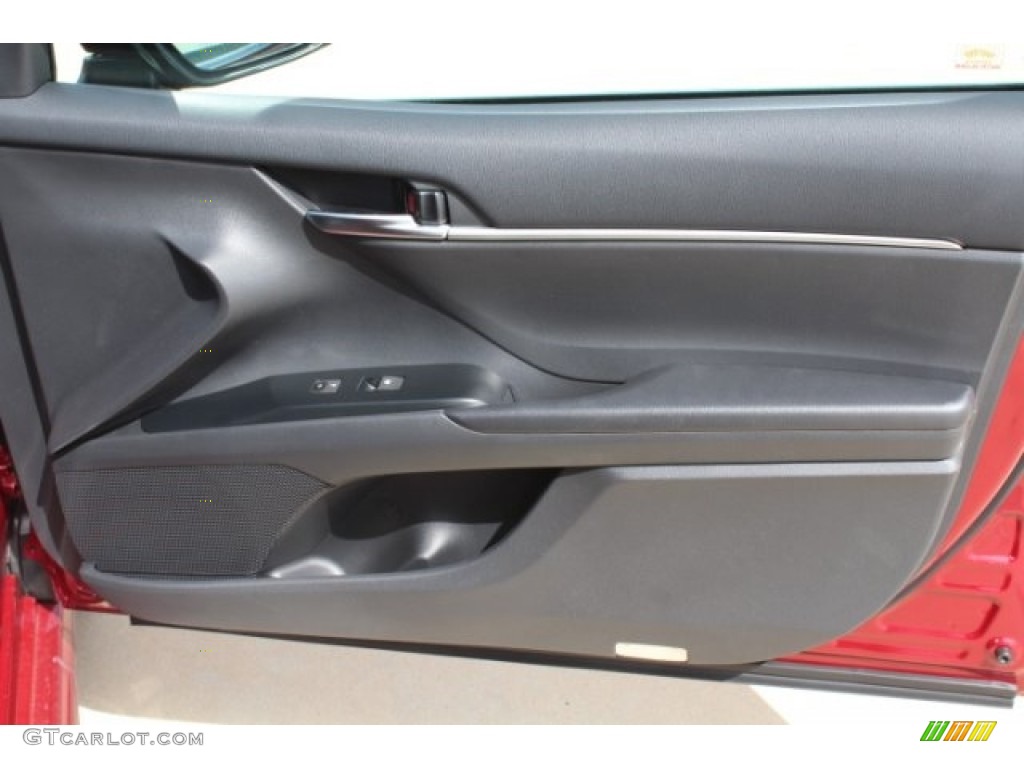2018 Camry SE - Ruby Flare Pearl / Black photo #29