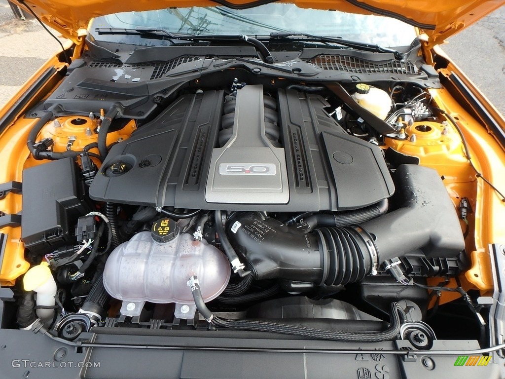 2018 Mustang GT Premium Fastback - Orange Fury / Ebony photo #8