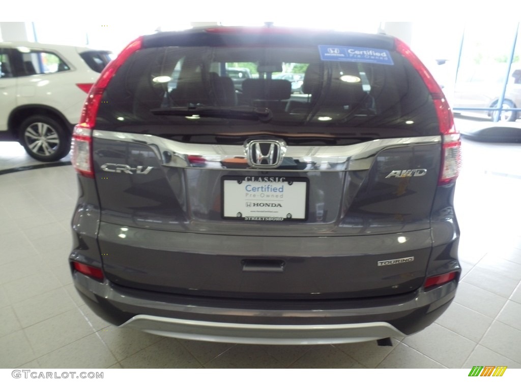2015 CR-V Touring AWD - Modern Steel Metallic / Gray photo #14