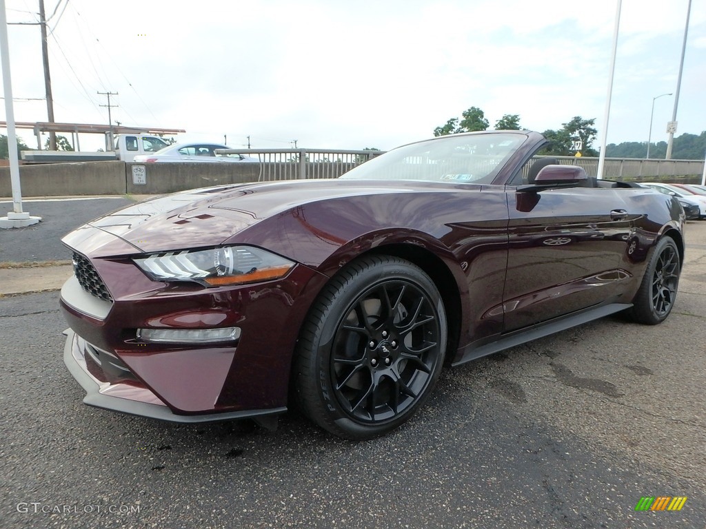 2018 Mustang EcoBoost Convertible - Royal Crimson / Ebony photo #7