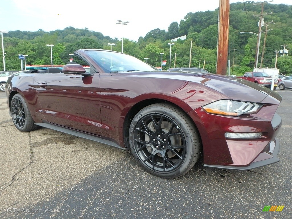 2018 Mustang EcoBoost Convertible - Royal Crimson / Ebony photo #9