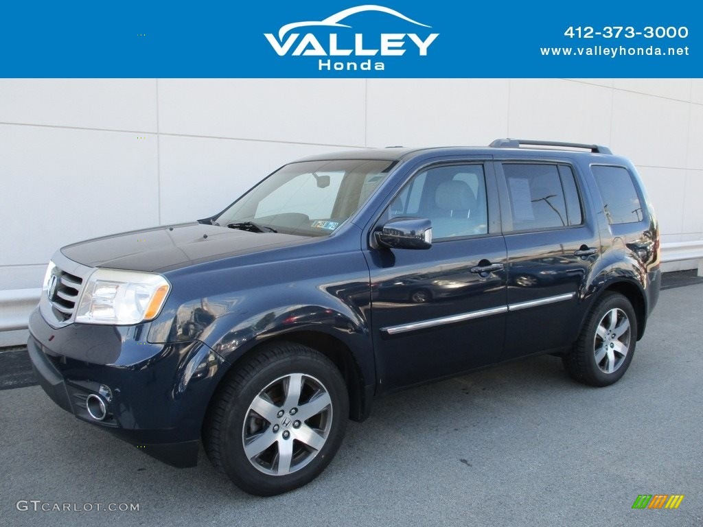 2012 Pilot Touring 4WD - Bali Blue Pearl / Gray photo #1