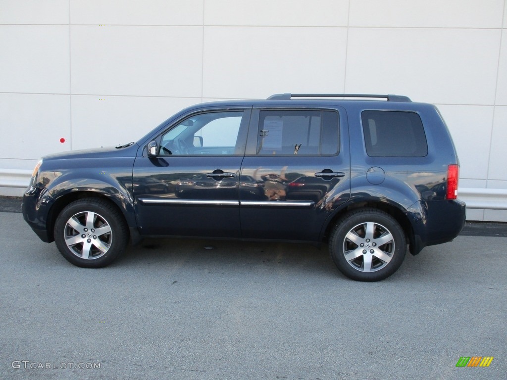 2012 Pilot Touring 4WD - Bali Blue Pearl / Gray photo #2