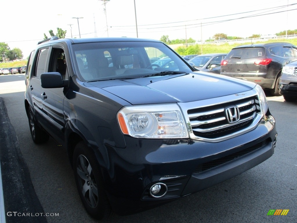 2012 Pilot Touring 4WD - Bali Blue Pearl / Gray photo #7