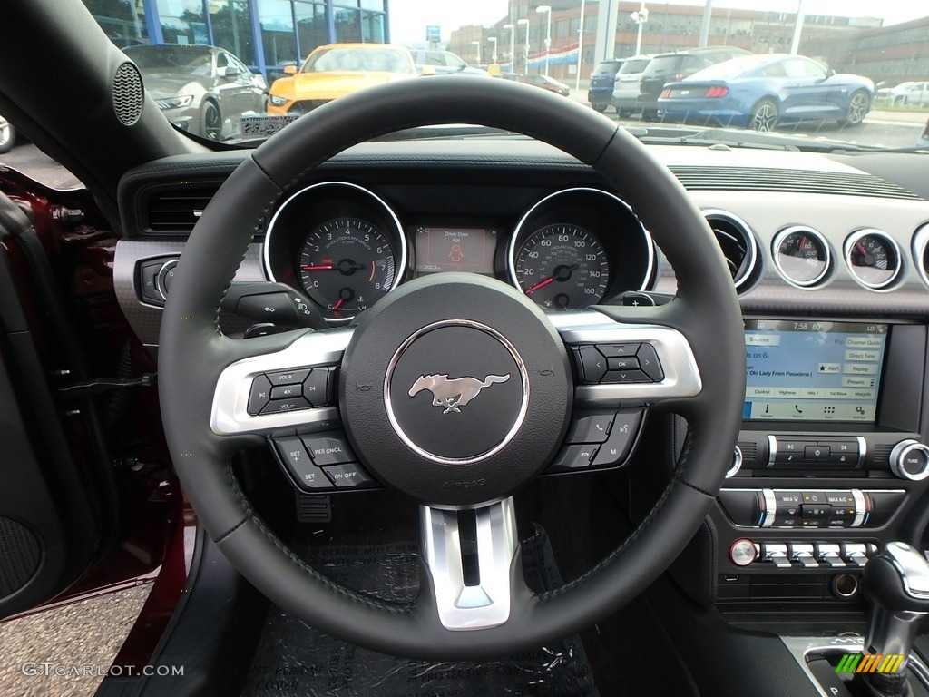2018 Mustang EcoBoost Convertible - Royal Crimson / Ebony photo #16