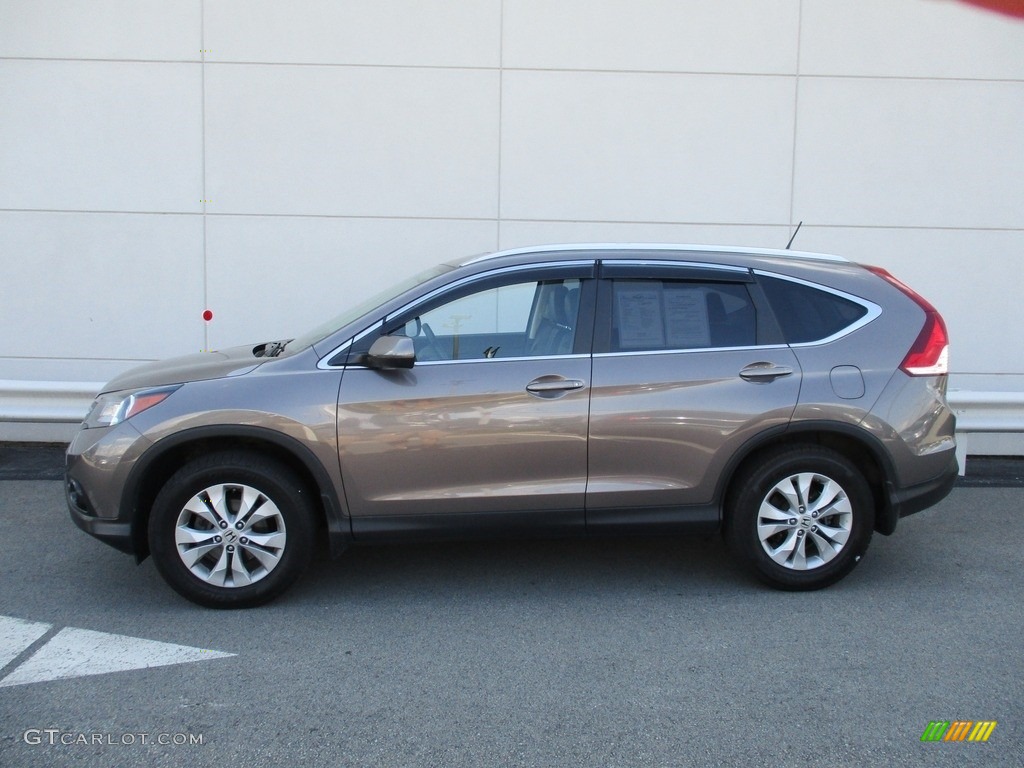 2013 CR-V EX-L AWD - Urban Titanium Metallic / Black photo #2